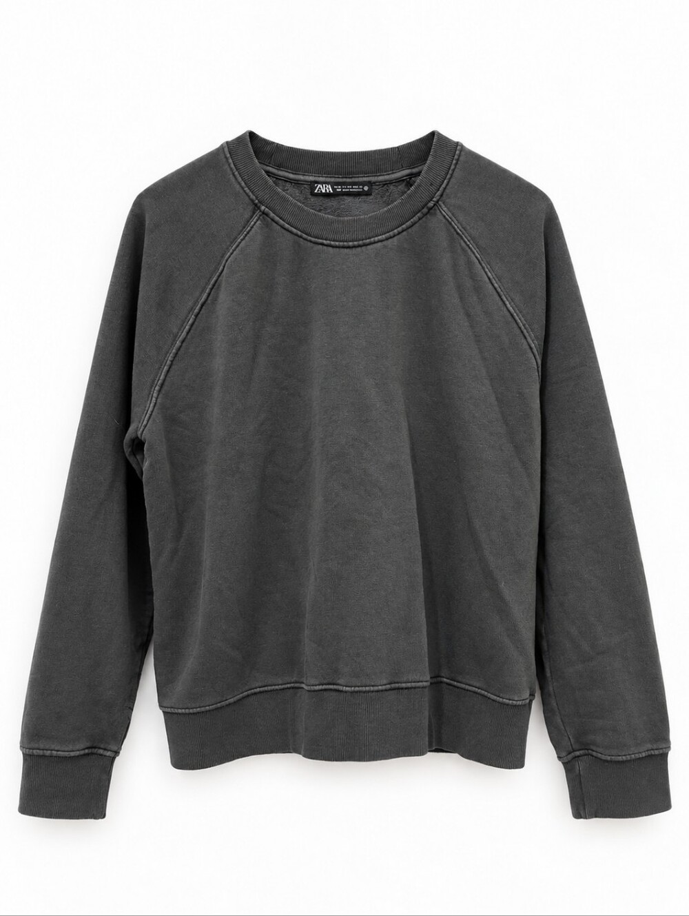 Zara Dark Charcoal Crewneck Sweater